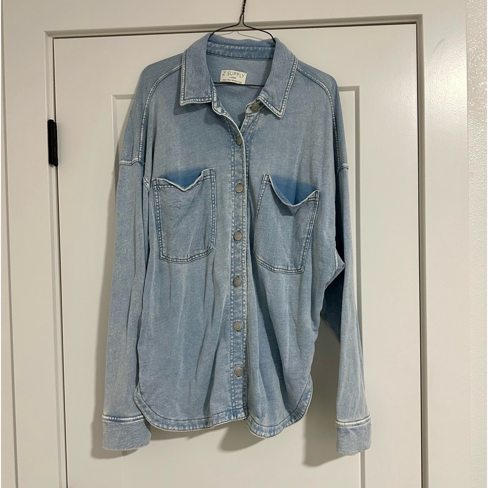 Z-Supply Womens All Day Knit Denim Shacket